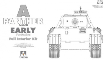 SLEVA  203,-Kč 15%  DISCOUNT - Panther Ausf. A early prod. (full interior) 1/35 - Takom