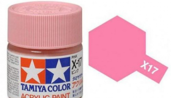 X-17 Pink Acrylic Paint Mini X17 - Tamiya
