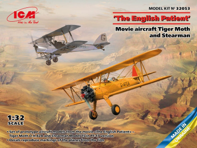 'The English Patient'. Movie aircraft Tiger Moth and Stearman 1/32 - ICM