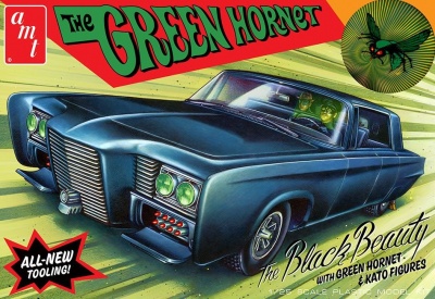 The Green Hornet The Black Beauty with Green Hornet & Kato Figures 1/25 - AMT