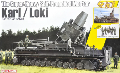 The Super-Heavy Self-Propelled Mortar Karl / Loki w/German Artillery Crew 1/35 - Dragon