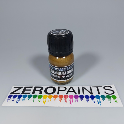 Titanium Gold Paint - 30ml - Zero Metal Finishes - Zero Paints