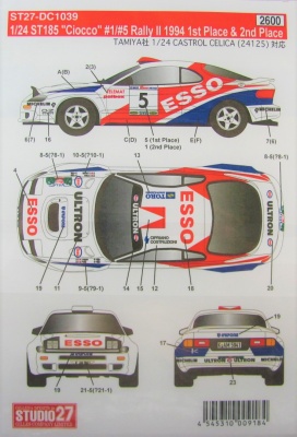 Toyota Celica ST185 Ciocco 1994- Studio27