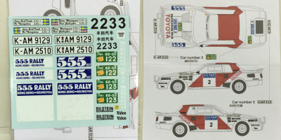 Toyota Celica TA64 1986 Hong Kong - Beijing Rally conversion 1/24 - MSM Creation