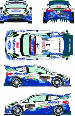 Transkit Ford Fiesta Wrc 3 4 Rally Montecarlo 1 24 Racing Decals 43 Car Model Kit Com