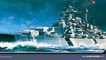 Model Kit loď 14219 - BATTLESHIP TIRPITZ (STATIC) (1:800) - Academy