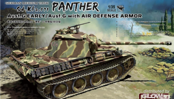 German Medium Tank Sd.Kfz.171 Panther Ausf.G Early/Ausf.G w. Air Defense Armor in 1:35 - Meng