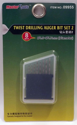 Twist Drilling Auger Bit Set 2 (1.0-1.7mm Diameter) - Trumpeter