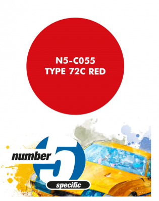 Type 72C Red for Airbrush 30 ml - Number 5