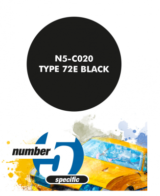 Type 72E Black Paint for Airbrush 30 ml - Number 5