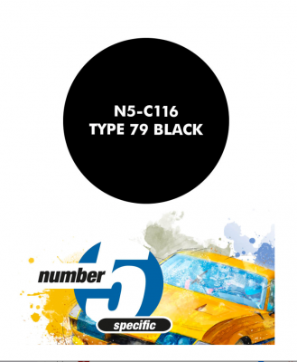 Type 79 Black  Paint for Airbrush 30 ml - Number 5