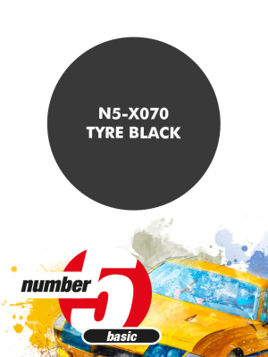 Tyre Black Paint for airbrush 30ml - Number Five