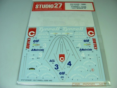 Tyrell 020B (1992) - Studio27