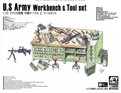 U.S. Army Workbench & Tool set 1/35 - AFV Club
