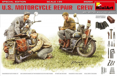 U.S. Motorcycle Repair Crew. Special Edition 1/35 - MiniArt