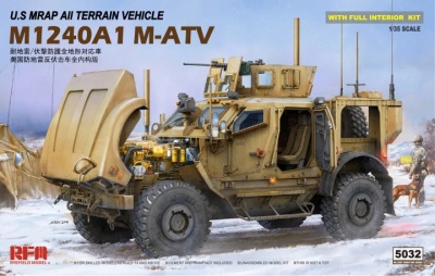 U.S MRAP All Terrain Vehicle M1240A1 M-ATV With full interior 1/35 - RFM