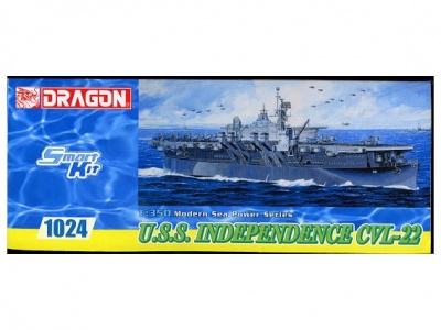 U.S.S. INDEPENDENCE CVL-22 (SMART KIT) (1:350) - Dragon