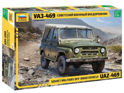 UAZ-469 Soviet 4WD off-road vehicle (1:35) - Zvezda