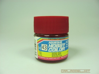 UkončenoHobby Color H 043 - Wine Red - Vínově červená 10ml - Gunze