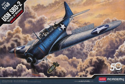 USN SBD-2 "Midway" (1:48) Model Kit letadlo 12335 - Academy