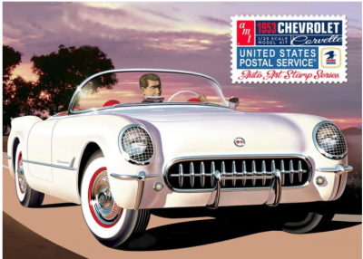 USPS Stamp Series 1953 Chevrolet Corvette 1/25 - AMT