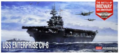 USS Enterprise CV-6 "Batte of Midway" (1:700)- Academy