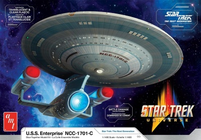 USS Enterprise NCC-1701-C Translucent & Clear Plastic 1/1400 - AMT