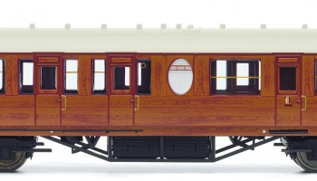 Vagón osobní HORNBY R4572A - LNER Thompson Non-corridor (Lavatory) Composite Coach, Teak