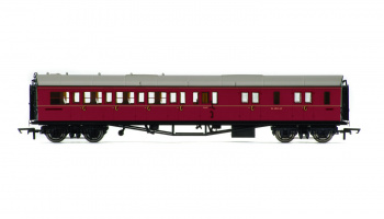Vagón osobní HORNBY R4764 - BR Collett Coach Corridor Brake Third Class RH, Maroon
