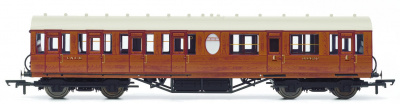 Vagón osobní HORNBY R4572A - LNER Thompson Non-corridor (Lavatory) Composite Coach, Teak