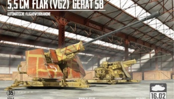 SLEVA 316,-Kč 40% DISCOUNT - 5,5cm Flak (VG2) Gerät 58 Automatische Flugabwehrkanone 1/35 - 16.02