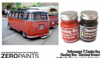 Volkswagen T1 Samba Bus (Sealing Wax - Chestnut Brown) 2x30ml - Zero Paints