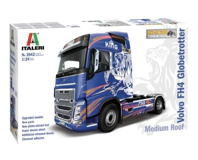 VOLVO FH4 Globetrotter Medium Roof (1:24) Model Kit Truck 3942 - Italeri