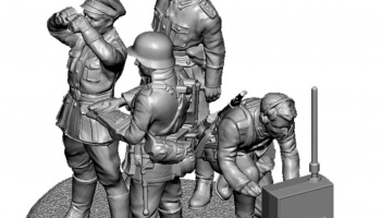 Wargames (WWII) figurky 6133 - German HQ (1:72) – Zvezda