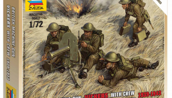 Wargames (WWII) figurky 6167 - British Machine Gun with crew 1939-42 (1:72)