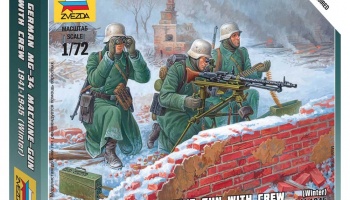 Wargames (WWII) figurky 6210 - Ger. Machine-gun with Crew (Winter Uniform) (1:72)