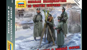 Wargames (WWII) figurky 6232 - German Headquarters in winter uniform (1:72) - Zvezda