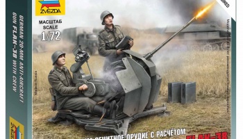 Wargames (WWII) letadlo 6117 - German Anti-Aircraft Gun with Crew (1:72)