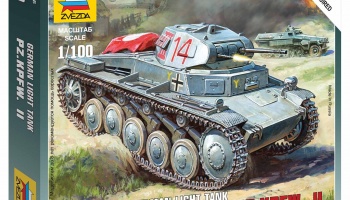 Wargames (WWII) tank 6102 - German Panzer II (1:100)