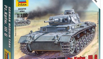 Wargames (WWII) tank 6119 - German Tank Panzer III (1:100)