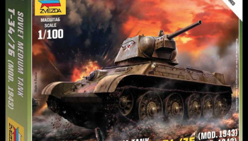 Wargames (WWII) tank 6159 - Soviet Medium Tank T-34-76 mod.1943 (1:100)