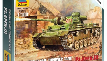 Wargames (WWII) tank 6162 - Panzer III Flamethrower Tank (1:100)