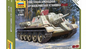 Soviet Self Propelled Gun SU-122 (1:100) - Zvezda