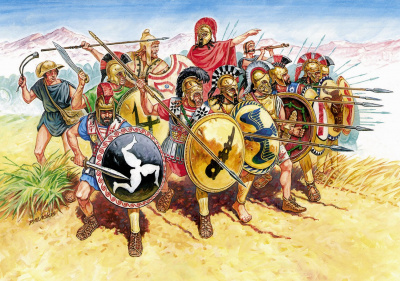 Wargames (AoB) figurky 8005 - Greek Infantry V-IV B. C. (1:72)