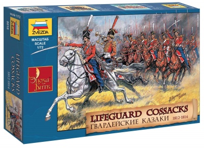 Wargames (AoB) figurky 8018 - Russian Lifeguard Cossacks (1:72) - Zvezda