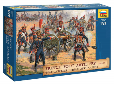 Wargames (AoB) figurky 8028 - French Foot Artillery 1812-1814 (1:72) - Zvezda