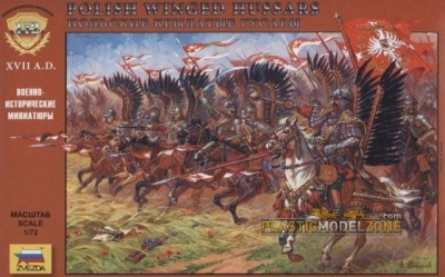 Wargames (AoB) figurky - Polisch Winged Hussars (1:72) - Zvezda