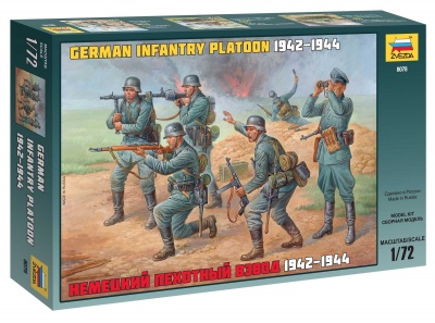 Wargames figurky 8078 - German Infantry WWII (1:72) - Zvezda