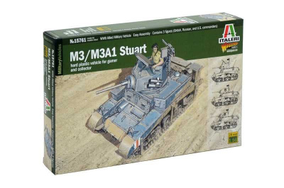 Wargames tank 15761 - M3/M3A1 Stuart (1:56) - Italeri