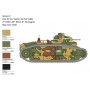 Wargames tank 15766 - CHAR B1 BIS (1:56) - Italeri